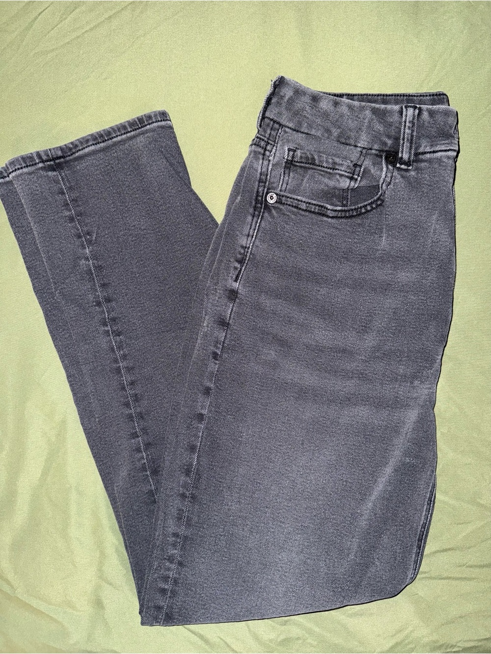 American Eagle Women’s Black Stretch Jeans - Curvy Mom Jean